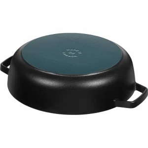 vente pas cher Sauteuse En Fonte Chistera 24 Cm Noir Staub 15