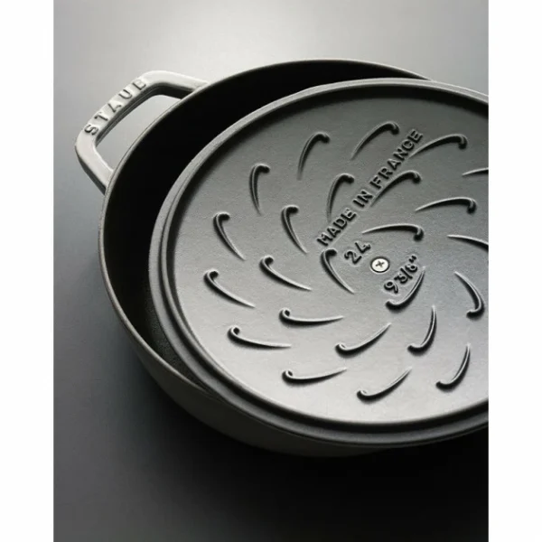 vente pas cher Sauteuse En Fonte Chistera 24 Cm Noir Staub 7