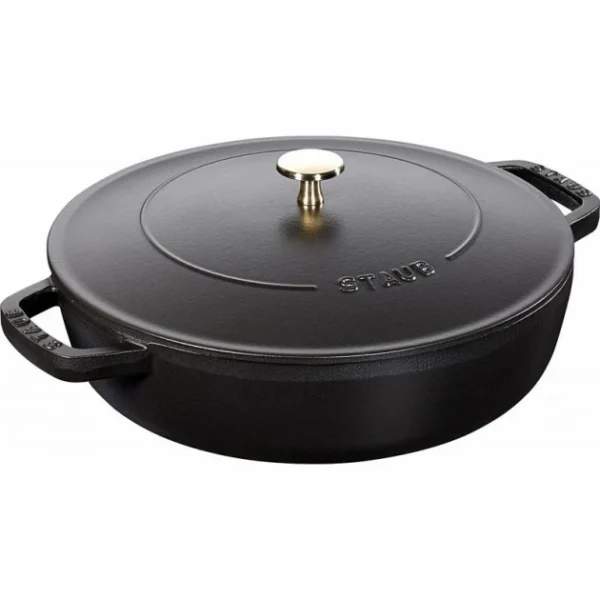 vente pas cher Sauteuse En Fonte Chistera 24 Cm Noir Staub 1