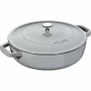 SOLDES TOUT À Sauteuse En Fonte Chistera 28 Cm Gris Graphite Staub 20