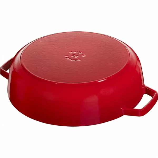 Sauteuse En Fonte Chistera 28 Cm Rouge Cerise Staub prix de gros 4