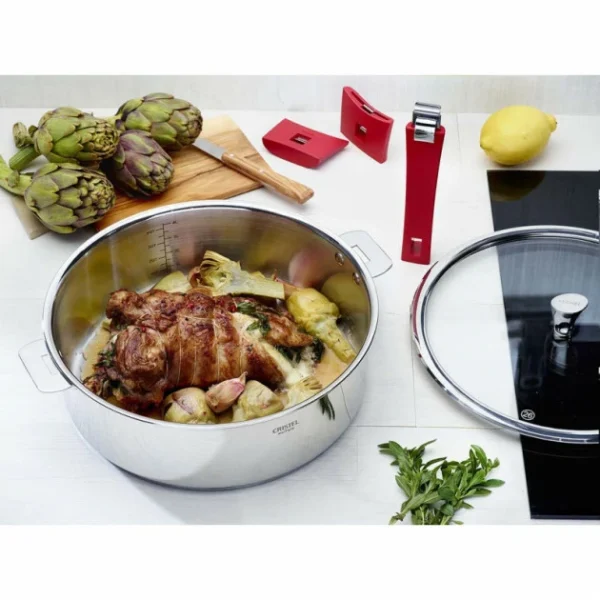 site soldes Sauteuse Mutine Ø 20 Cm Manche Amovible Inox Cristel 5