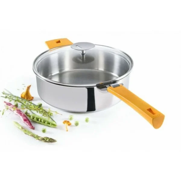 économies garanties Sauteuse Mutine Ø 24 Cm Manche Amovible Inox Cristel 3