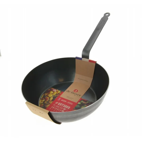 boutique paris Sauteuse Paysanne Tôle Bleue Ø 28 Cm Outdoor De Buyer 3