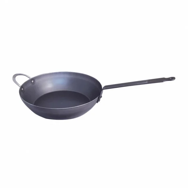 Sauteuse Paysanne Tôle Bleue Ø 32 Cm Outdoor De Buyer magasins pas chers 1