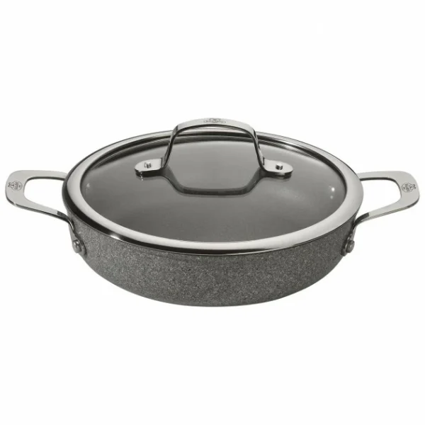 REMISE Sauteuse Pierre 24 Cm Avec Couvercle Et Poignées Salina Granitium Ballarini 1