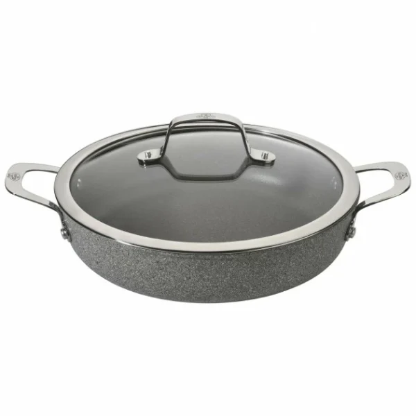 Sauteuse Pierre 28 Cm Avec Couvercle Et Poignées Salina Granitium Ballarini boutique en ligne france 1