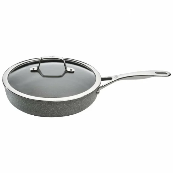 mode Sauteuse Pierre 28 Cm Avec Couvercle Salina Granitium Ballarini 1