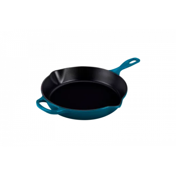 Skillet Rond Profond 26cm En Fonte Deep Teal Le Creuset Livraison gratuite 1