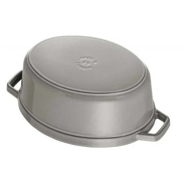 en vente STAUB Cocotte Fonte Ovale 17 Cm Gris Graphite 1 L 4