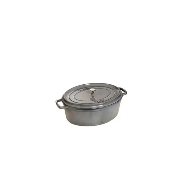 en vente STAUB Cocotte Fonte Ovale 17 Cm Gris Graphite 1 L 1