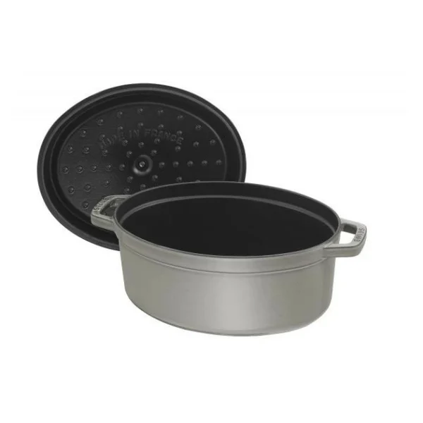 Retour gratuit en magasin. STAUB Cocotte Fonte Ovale 23 Cm Gris Graphite 2,35 L 3