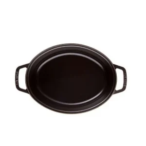 STAUB Cocotte Fonte Ovale 23 Cm Noir Mat 2,35 L a Prix Discount 9
