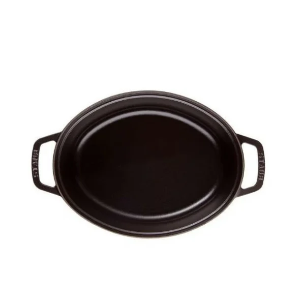 STAUB Cocotte Fonte Ovale 23 Cm Noir Mat 2,35 L a Prix Discount 4