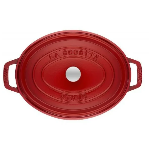 soldes STAUB Cocotte Fonte Ovale 23 Cm Rouge Cerise 2,35 L 3