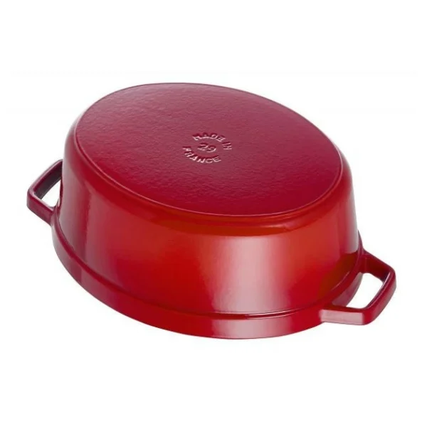 soldes STAUB Cocotte Fonte Ovale 23 Cm Rouge Cerise 2,35 L 4