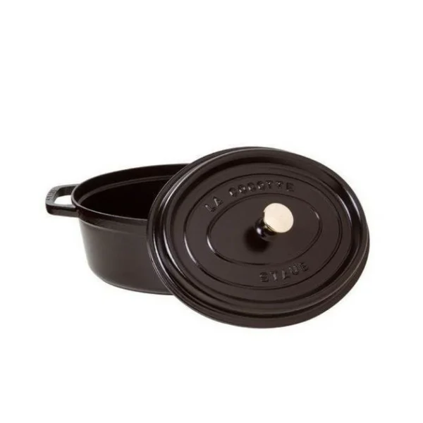 STAUB Cocotte Fonte Ovale 27 Cm Noir Mat 3,2 L Top ventes 3