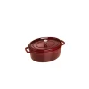 STAUB Cocotte Fonte Ovale 29 Cm Grenadine Majolique 4,2 L vente pas cher en ligne 5