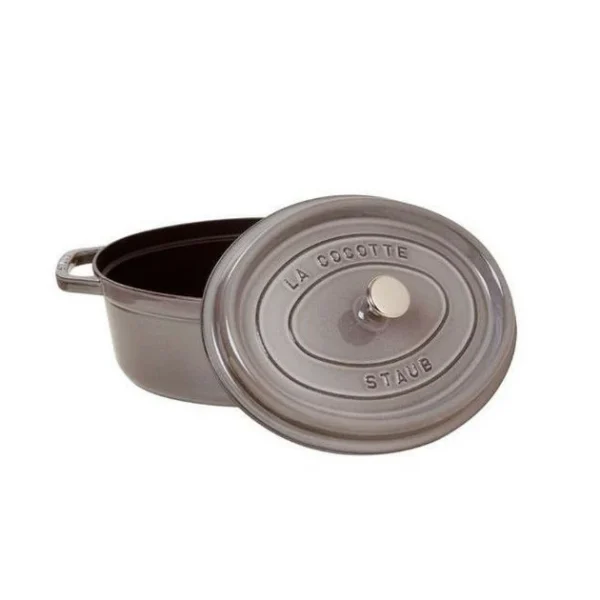 STAUB Cocotte Fonte Ovale 29 Cm Gris Graphite 4,2 L REMISE 3