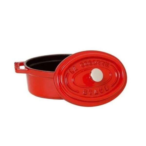 STAUB Cocotte Fonte Ovale 29 Cm Rouge Cerise 4,2 L Protections acheteurs 3