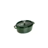 STAUB Cocotte Fonte Ovale 29 Cm Vert Basilic Majolique 4,2 L meilleur cadeau 11