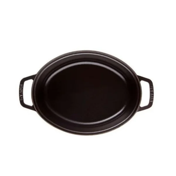 STAUB Cocotte Fonte Ovale 31 Cm Noir Mat 5,5 L magasin pas cher 4