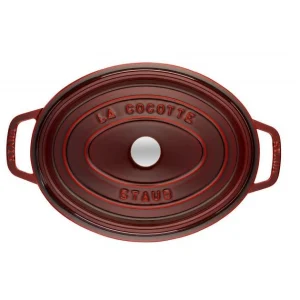 STAUB Cocotte Fonte Ovale 33 Cm Grenadine Majolique 6,7 L ultratendance 8