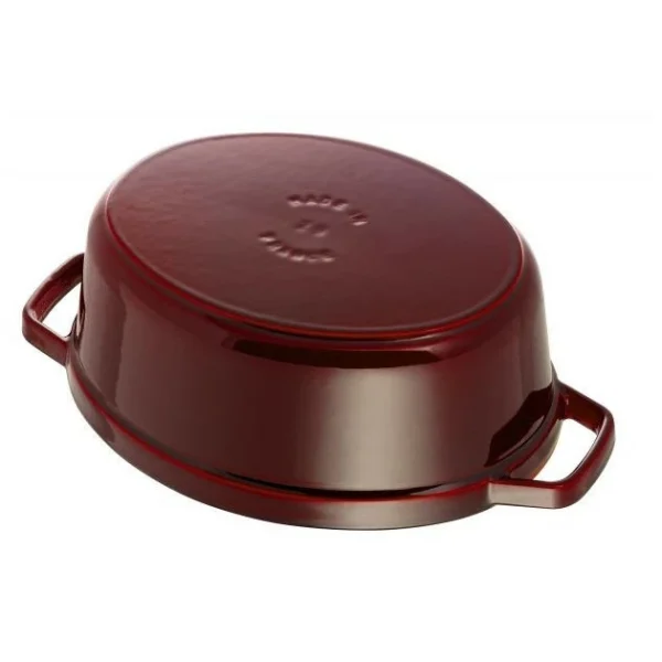 STAUB Cocotte Fonte Ovale 33 Cm Grenadine Majolique 6,7 L ultratendance 4