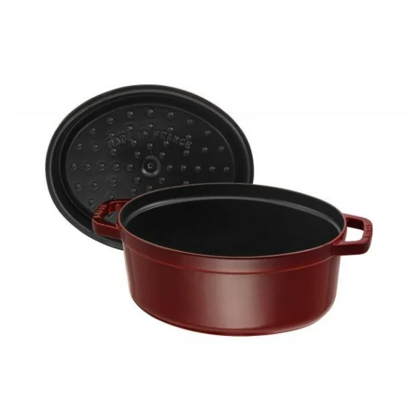 STAUB Cocotte Fonte Ovale 33 Cm Grenadine Majolique 6,7 L ultratendance 5