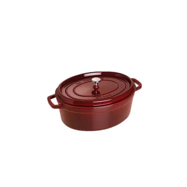 STAUB Cocotte Fonte Ovale 33 Cm Grenadine Majolique 6,7 L ultratendance 1