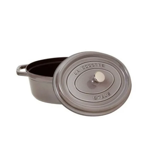 STAUB Cocotte Fonte Ovale 33 Cm Gris Graphite 6,7 L Top ventes 3