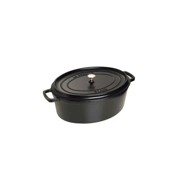 STAUB Cocotte Fonte Ovale 33 Cm Noir Mat 6,7 L grossiste 1