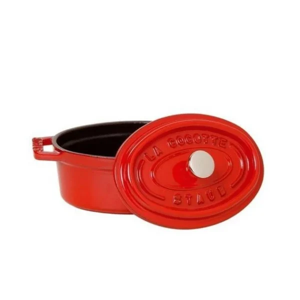 belle STAUB Cocotte Fonte Ovale 33 Cm Rouge Cerise 6,7 L 3