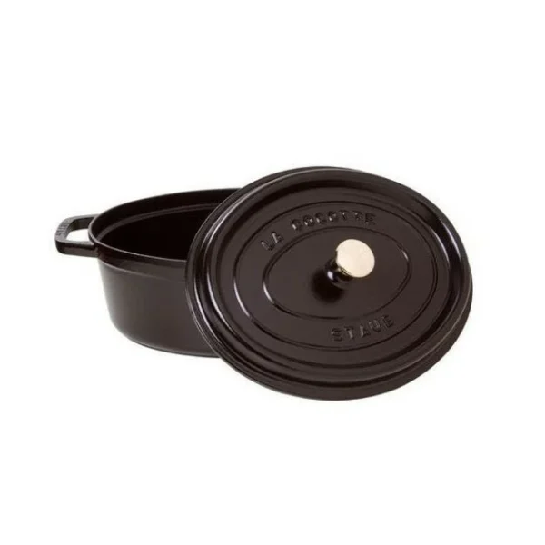 Top ventes STAUB Cocotte Fonte Ovale 41 Cm Noir Mat 12 L 3