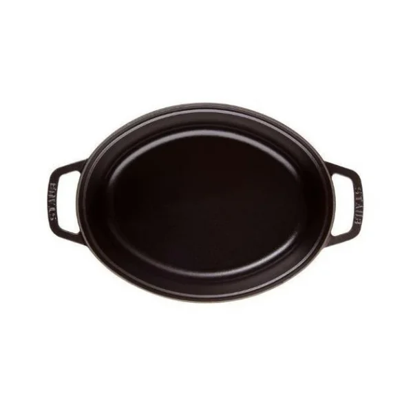 Top ventes STAUB Cocotte Fonte Ovale 41 Cm Noir Mat 12 L 4
