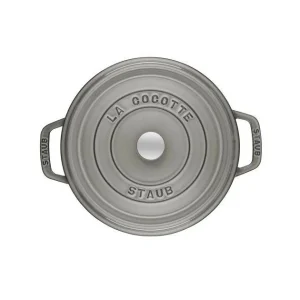 STAUB Cocotte Fonte Ronde 14 Cm Gris Graphite 0,8 L à prix imbattables 7