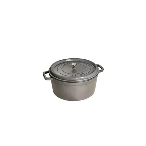 STAUB Cocotte Fonte Ronde 14 Cm Gris Graphite 0,8 L à prix imbattables 1