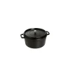 STAUB Cocotte Fonte Ronde 14 Cm Noir Mat 0,8 L Paiement sécurisé 19