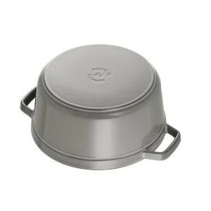 STAUB Cocotte Fonte Ronde 16 Cm Gris Graphite 1,2 L grand choix 9