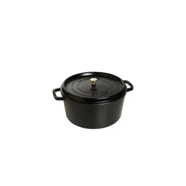 STAUB Cocotte Fonte Ronde 16 Cm Noir Mat 1,2 L france en ligne 1