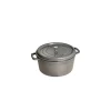 Paris STAUB Cocotte Fonte Ronde 18 Cm Gris Graphite 1,7 L 19