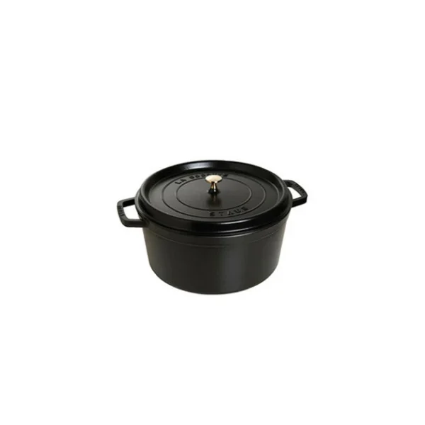 site pas cher STAUB Cocotte Fonte Ronde 18 Cm Noir Mat 1,7 L 1