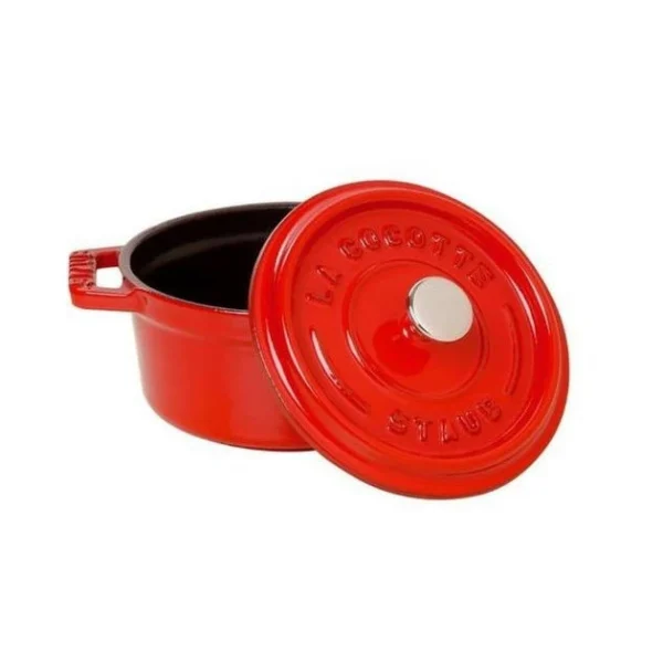 boutique en ligne france STAUB Cocotte Fonte Ronde 18 Cm Rouge Cerise 1,7 L 3