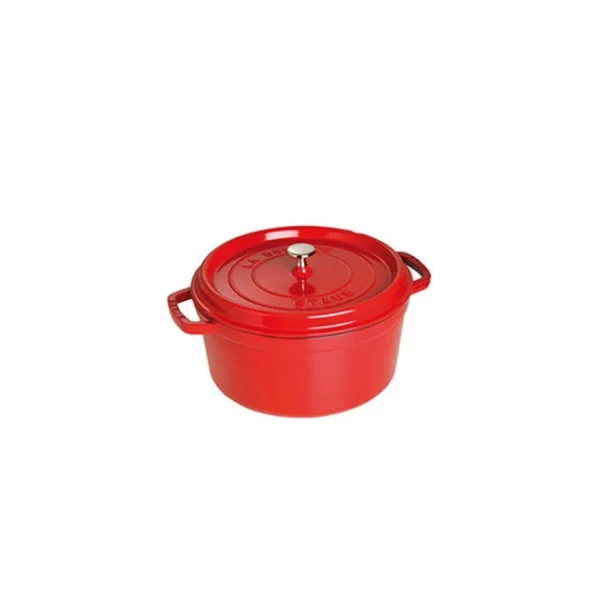 boutique en ligne france STAUB Cocotte Fonte Ronde 18 Cm Rouge Cerise 1,7 L 1