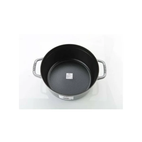 Livraison gratuite STAUB Cocotte Fonte Ronde 22 Cm Gris Graphite 2,6 L 3