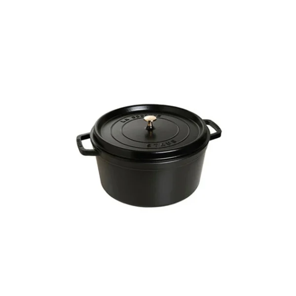en ligne STAUB Cocotte Fonte Ronde 22 Cm Noir Mat 2,6 L 1