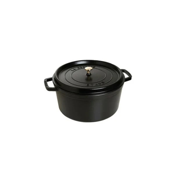 grande popularité STAUB Cocotte Fonte Ronde 24 Cm Noir Mat 3,8 L 1