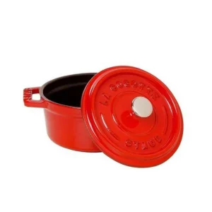 STAUB Cocotte Fonte Ronde 24 Cm Rouge Cerise 3,8 L qualité supérieure 6