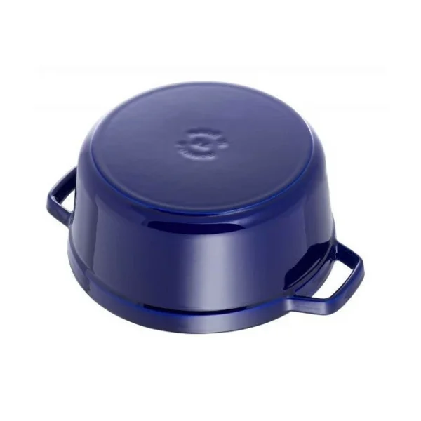 STAUB Cocotte Fonte Ronde 26 Cm Bleu Intense Majolique 5,2 L site pas cher 5