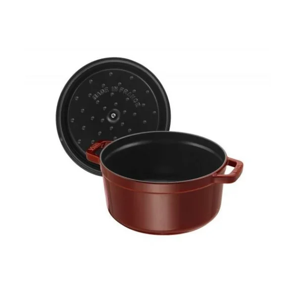 REMISE allant STAUB Cocotte Fonte Ronde 26 Cm Grenadine Majolique 5,2 L 5